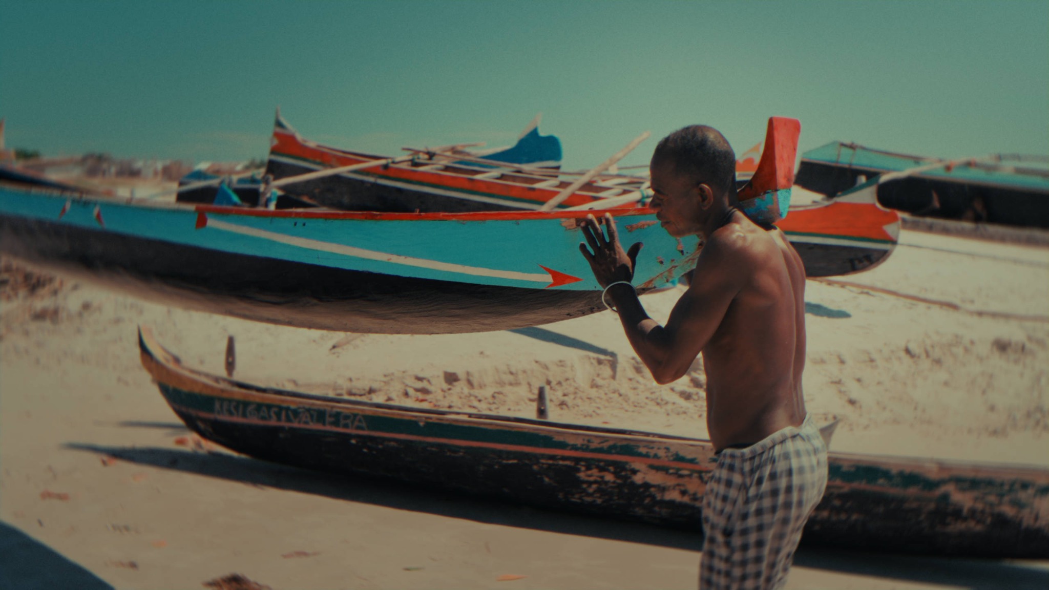 Coastal documentary frame after color grading