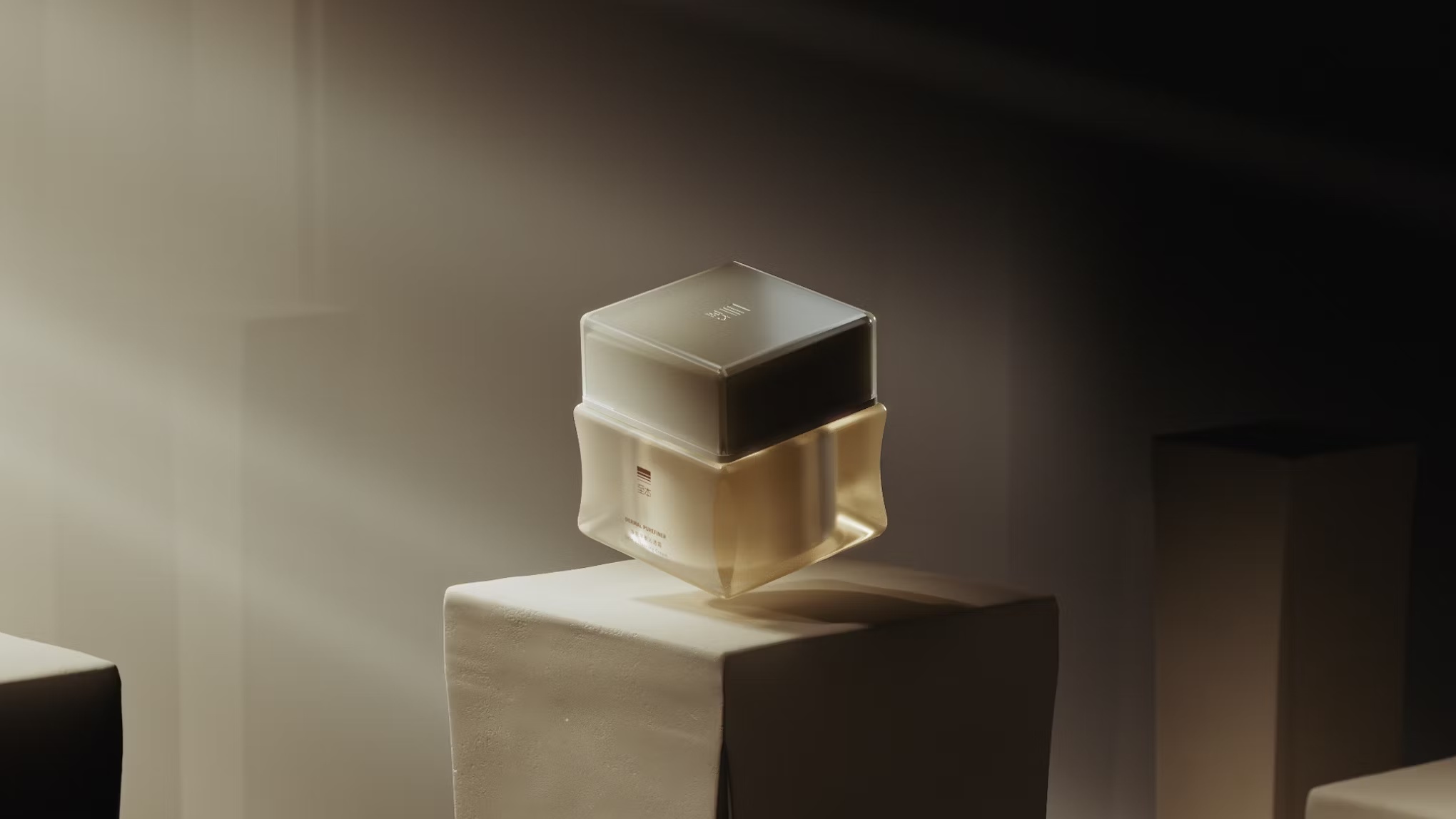 Minimal beauty product still life